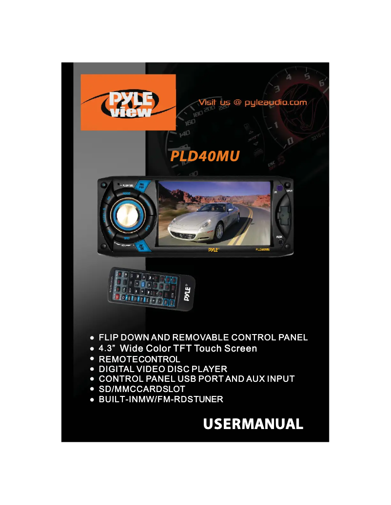 Imagen de la primera página del manual del dispositivo PLD40MU