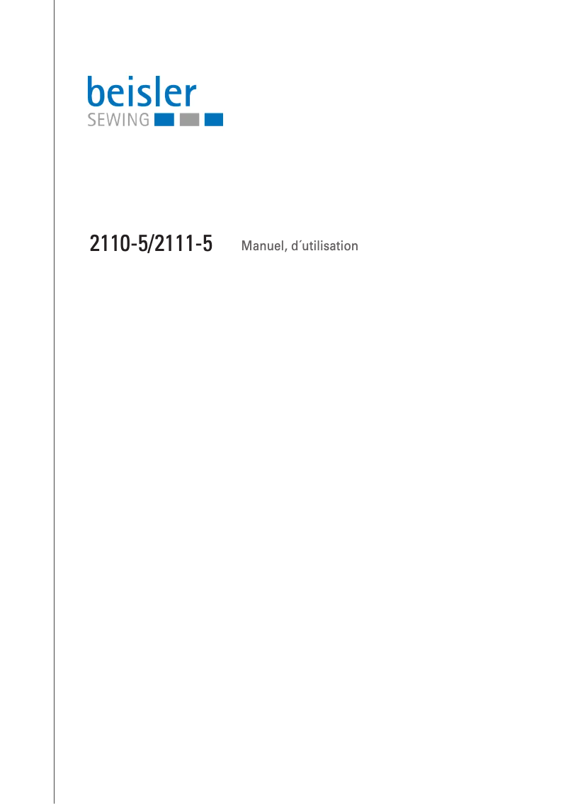 Página 1 del manual Manual de usuario Dürkopp Adler 2110