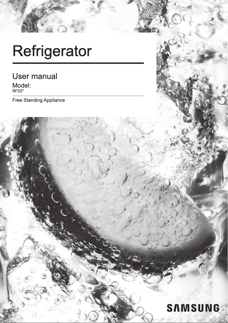 Imagen de la primera página del manual del dispositivo RF50K5920B1