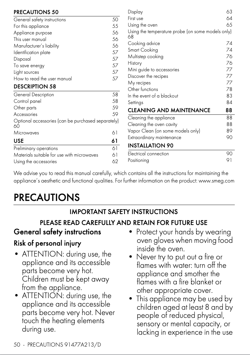 Imagen de la primera página del manual del dispositivo SO4104M2PB3