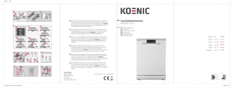 Página 1 del manual Manual de usuario Koenic KDW 6011-1 E FS