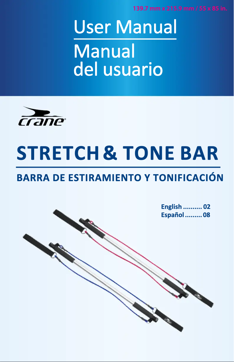 Imagen de la primera página del manual del dispositivo Stretch and Tone Bar Thigh Toner or Tummy Trimmer ASP-US-092