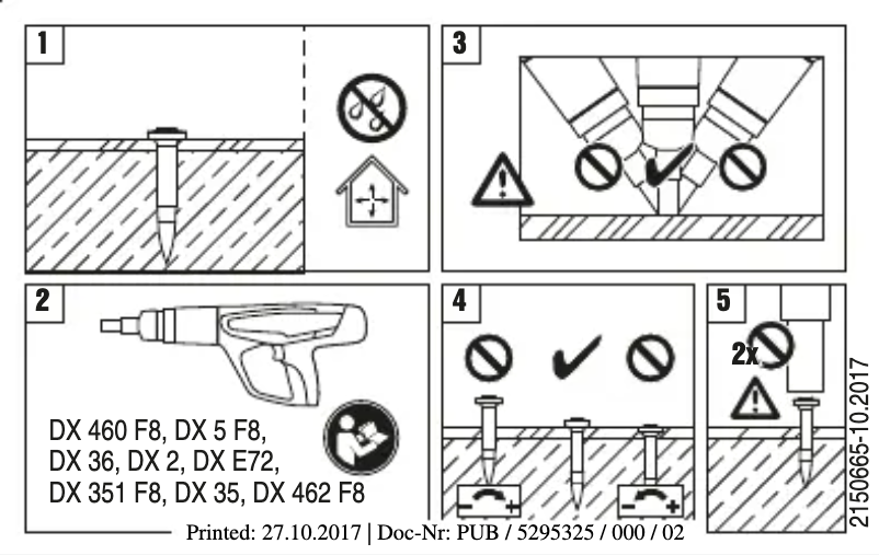 Página 1 del manual Instrucciones / montaje Hilti DX 6