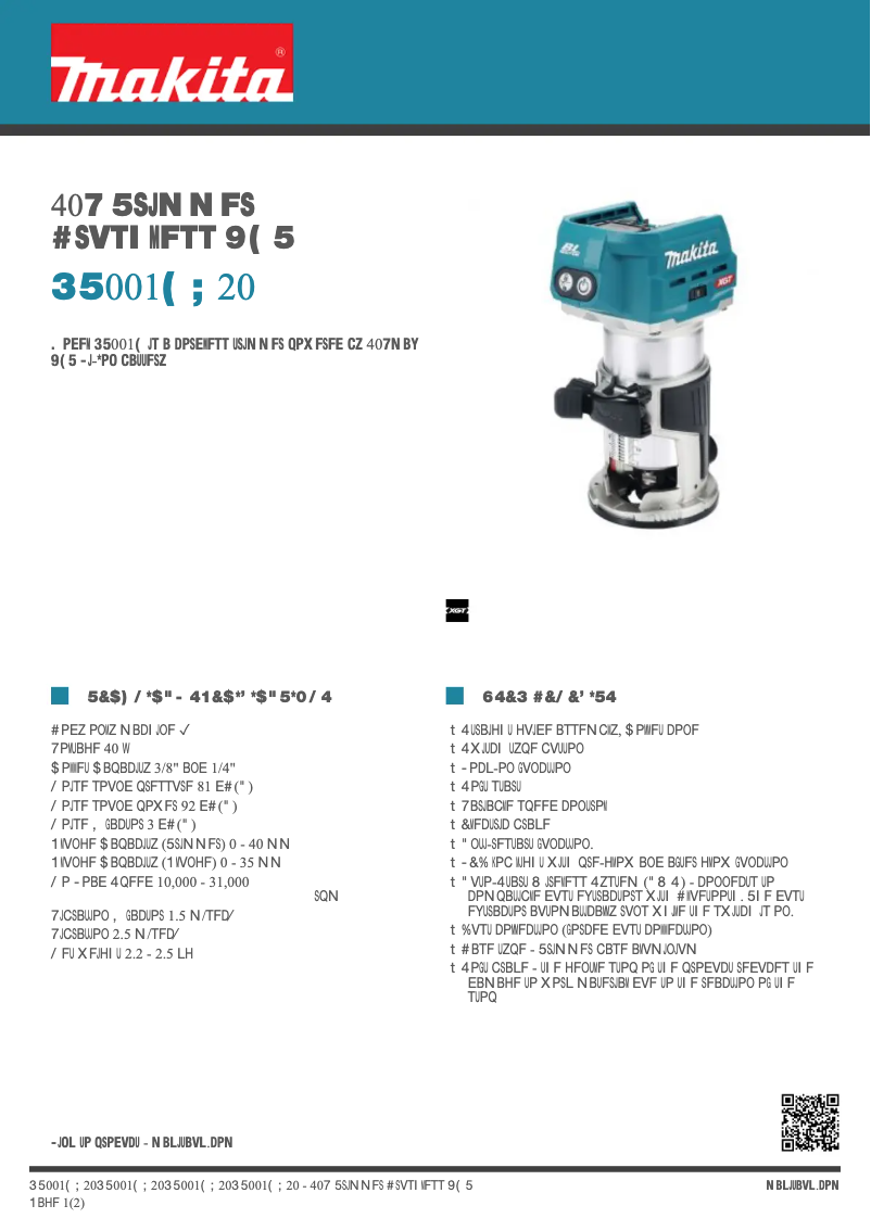 Imagen de la primera página del manual del dispositivo RT001G