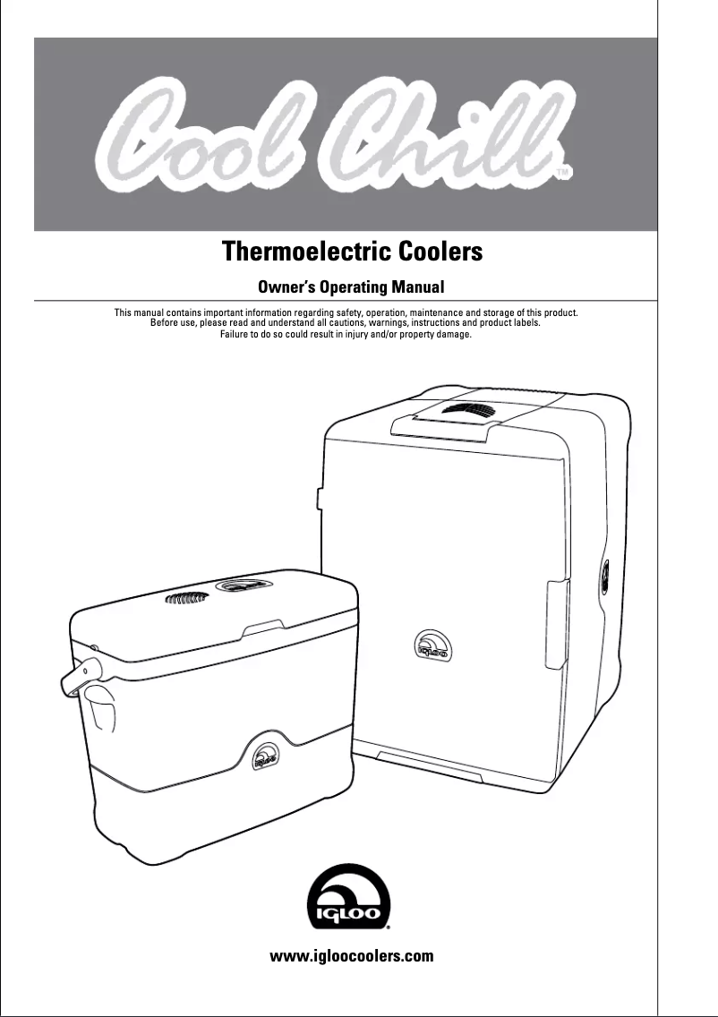 Página 1 del manual Manual de usuario Igloo Cool Chill
