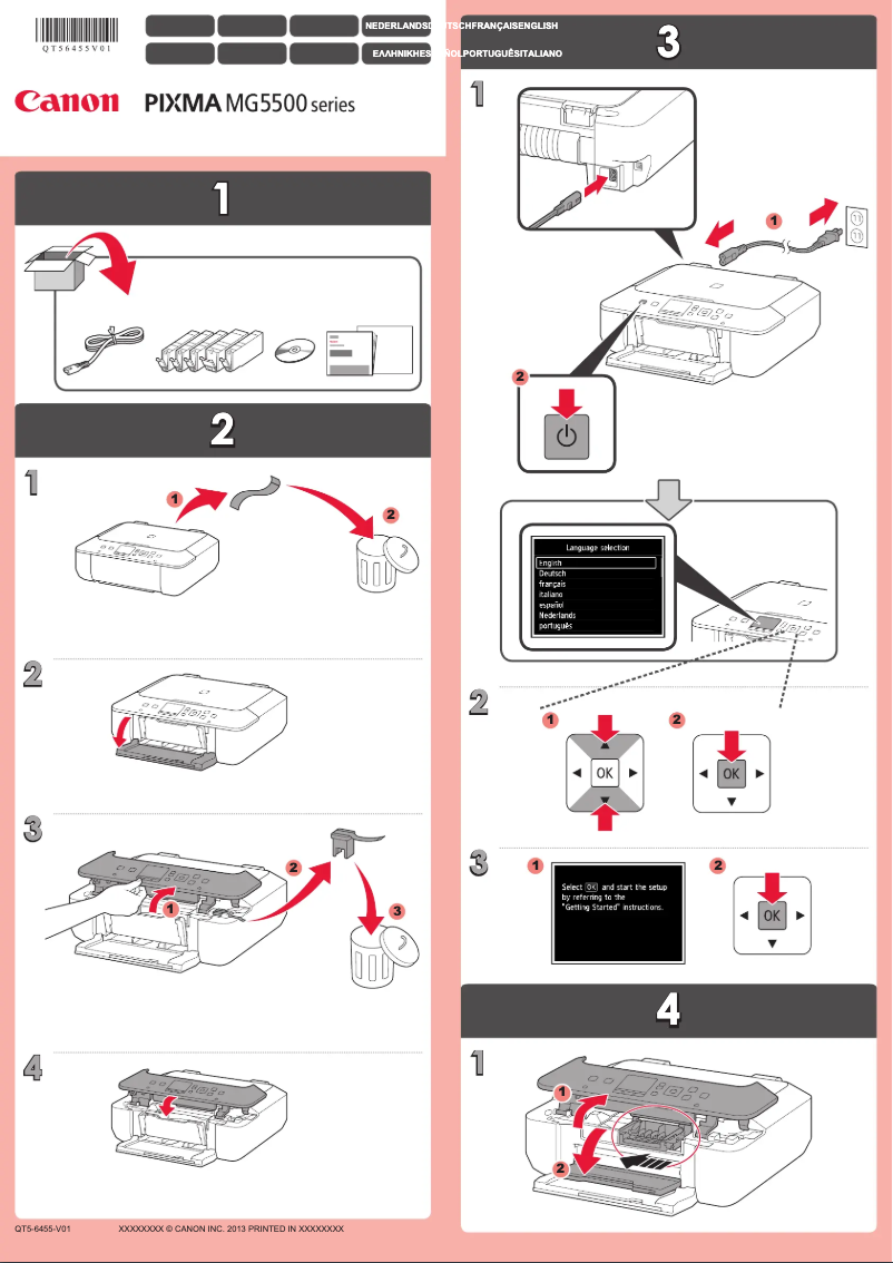 Página 1 del manual Manual de usuario Canon Pixma MG5500