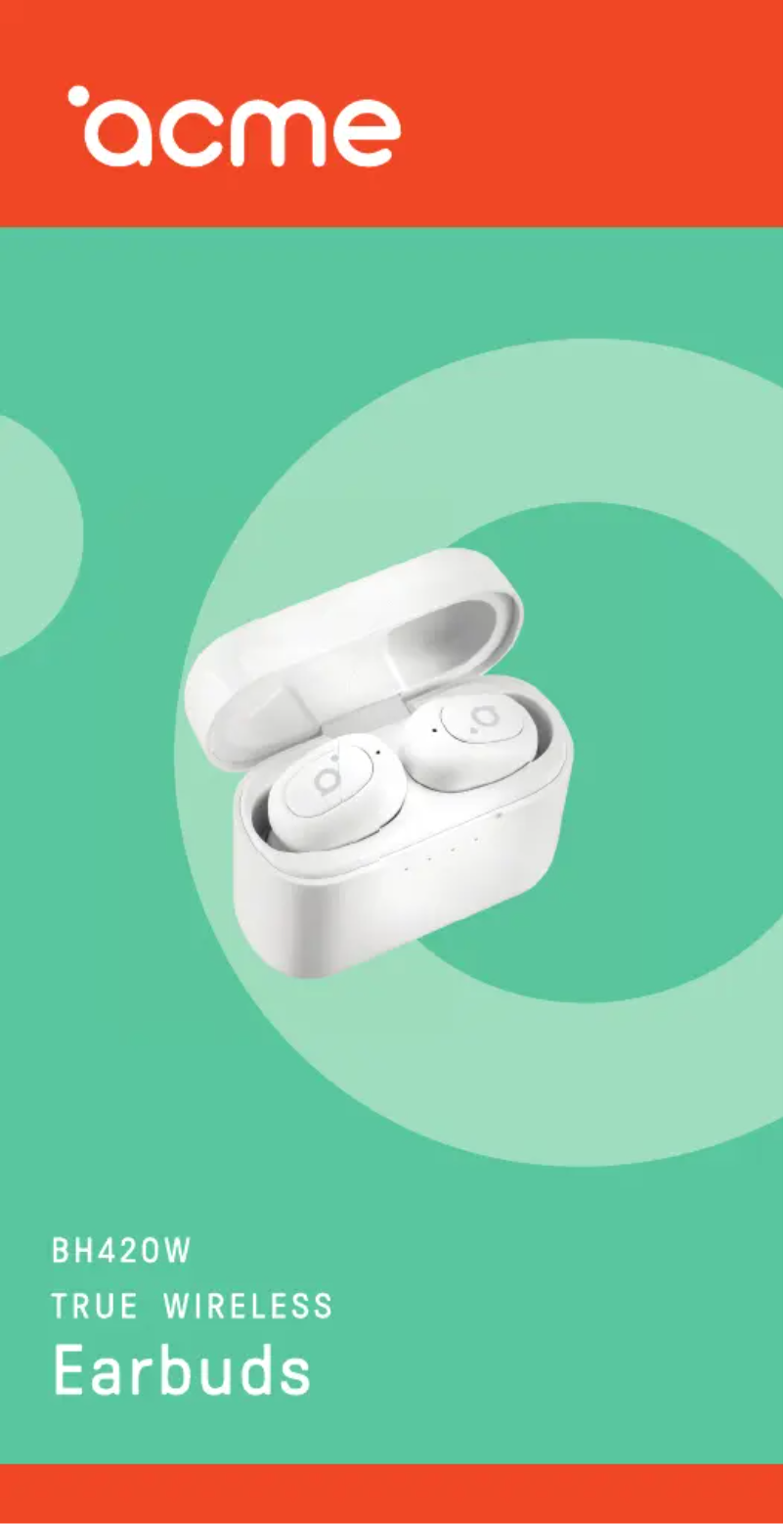 Página 1 del manual Manual de usuario Acme BH420W