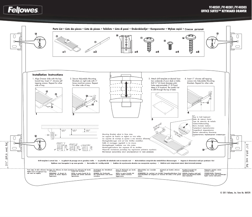 Imagen de la primera página del manual del dispositivo Office Suites 9140303