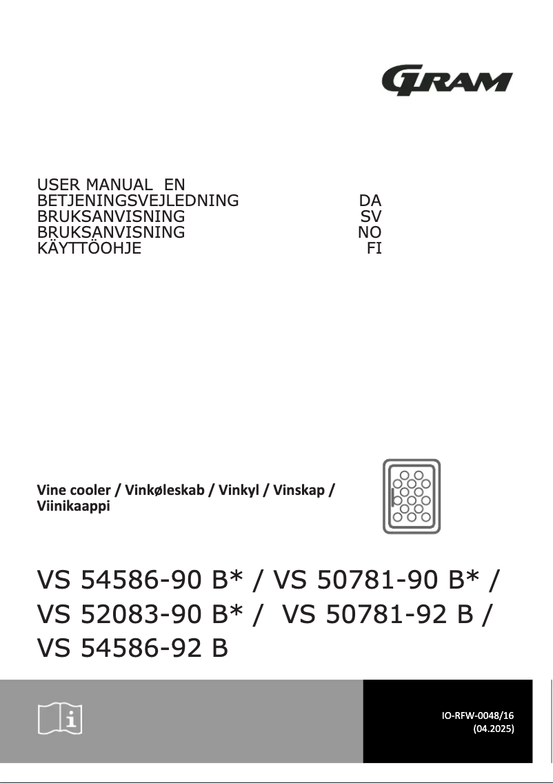 Imagen de la primera página del manual del dispositivo VS 52083-90 B