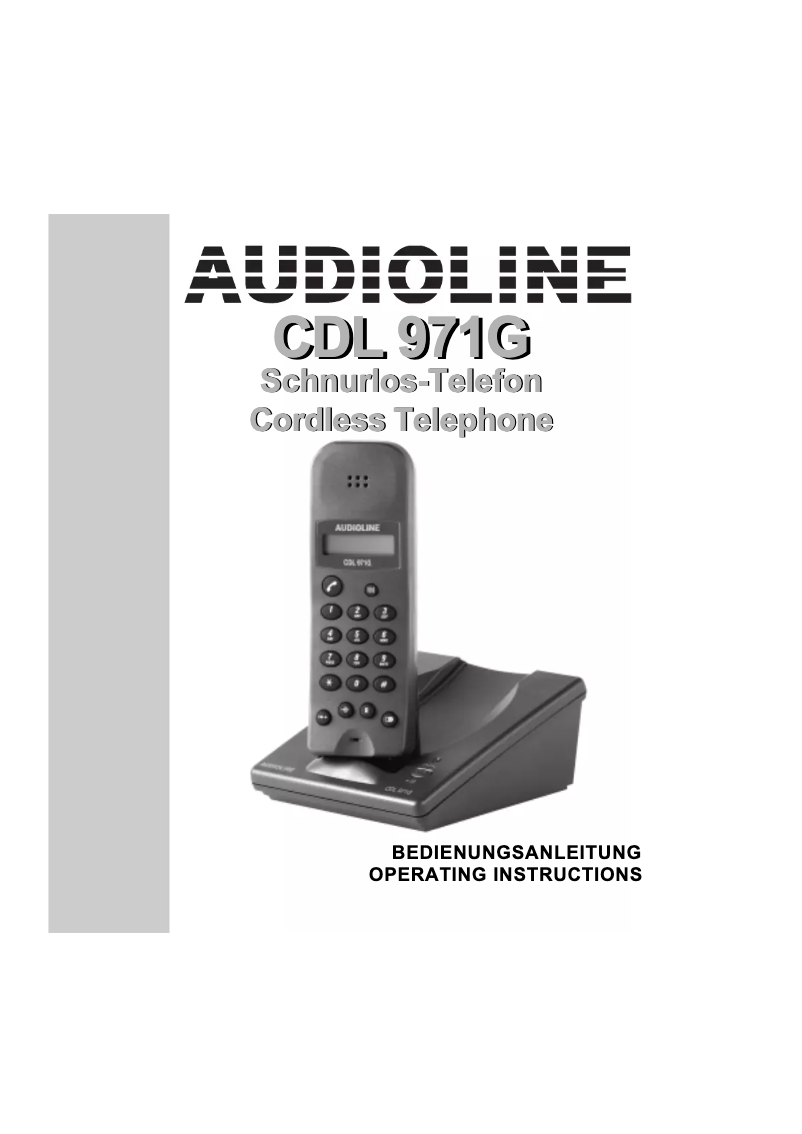 Página nº 1 - Manual de usuario Audioline CDL 971G