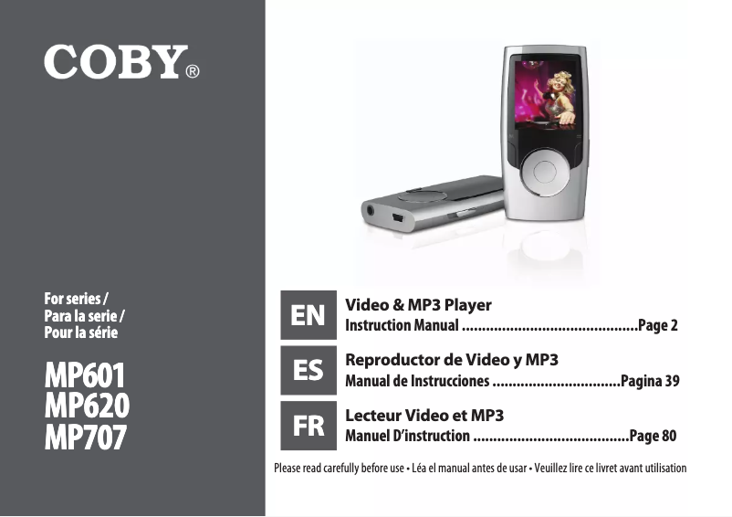 Imagen de la primera página del manual del dispositivo MP620