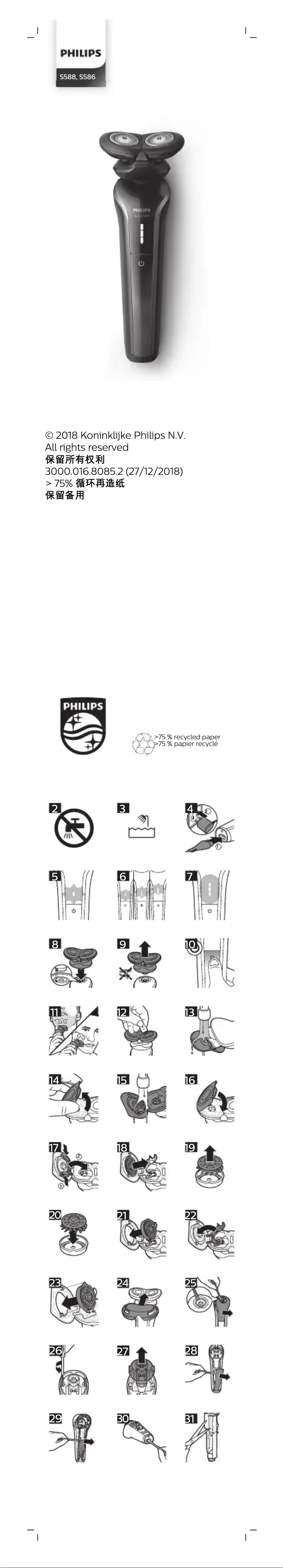 Imagen de la primera página del manual del dispositivo Series 500 S588