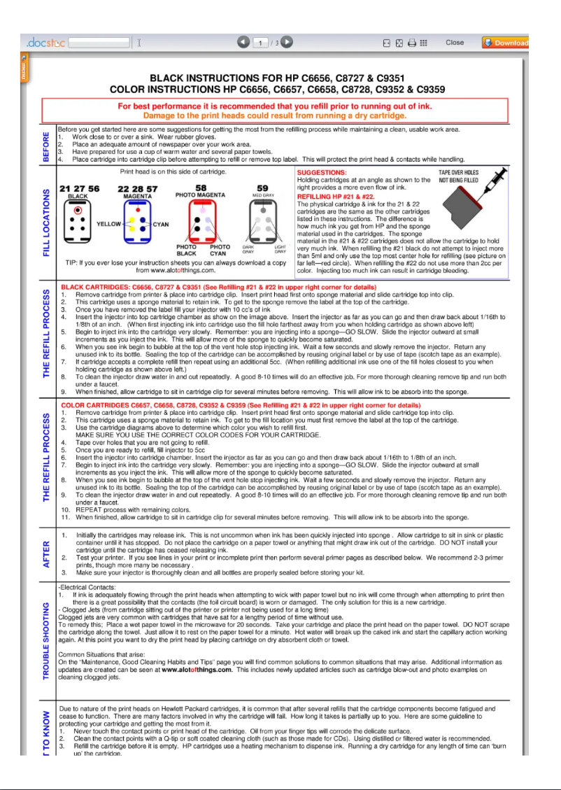 Página 1 del manual Manual de usuario HP C9351