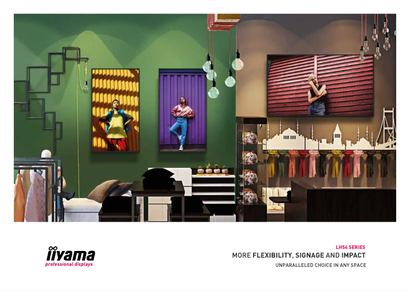 Imagen de la primera página del manual del dispositivo ProLite LH5554UHS