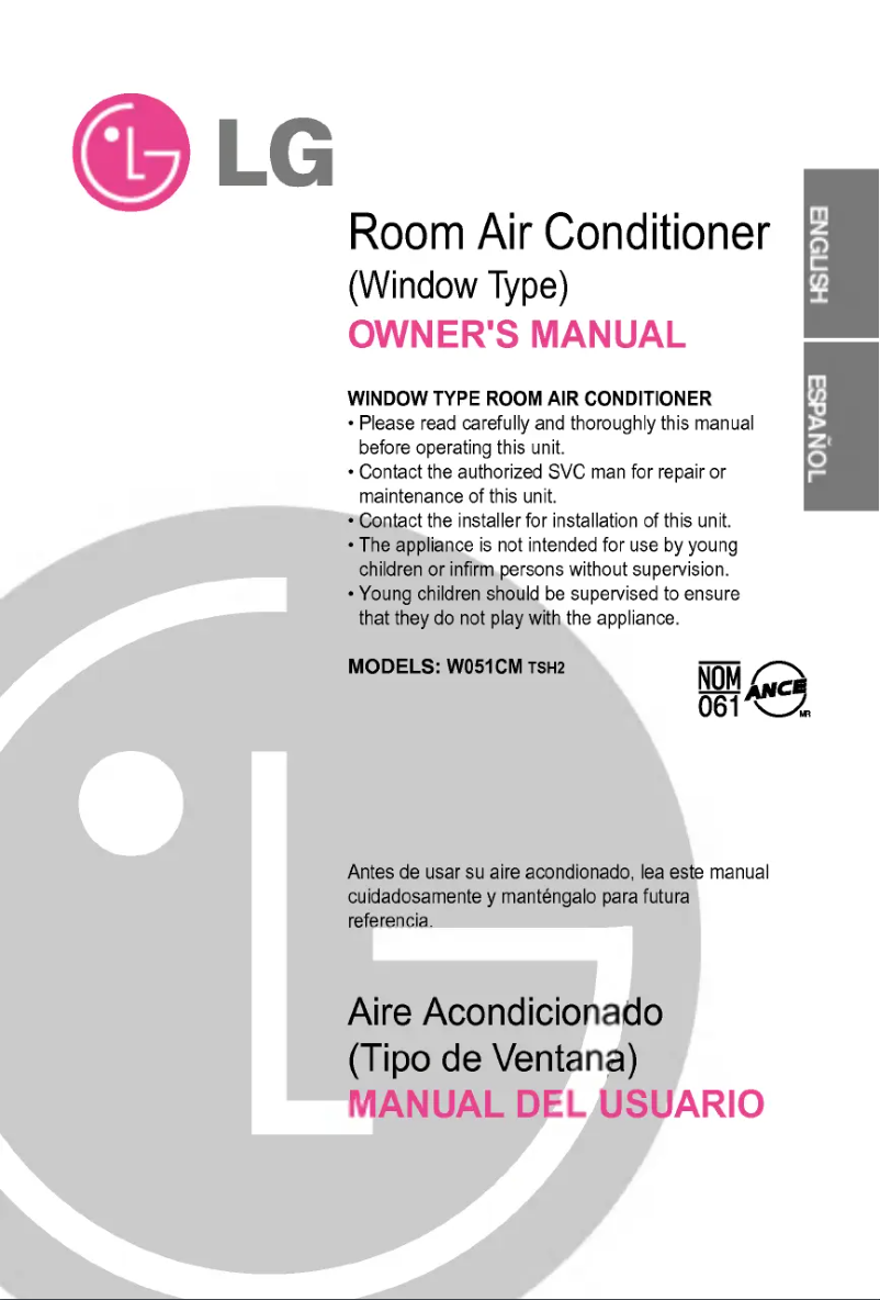 Imagen de la primera página del manual del dispositivo TWC051HGMK2