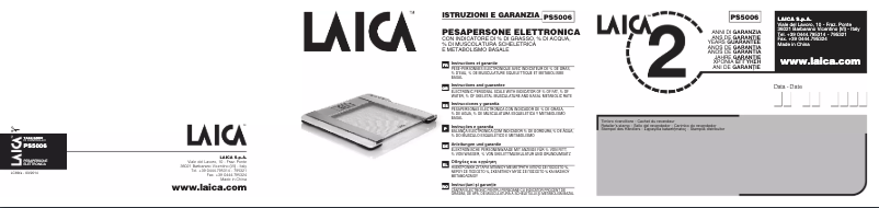 Imagen de la primera página del manual del dispositivo PS5006