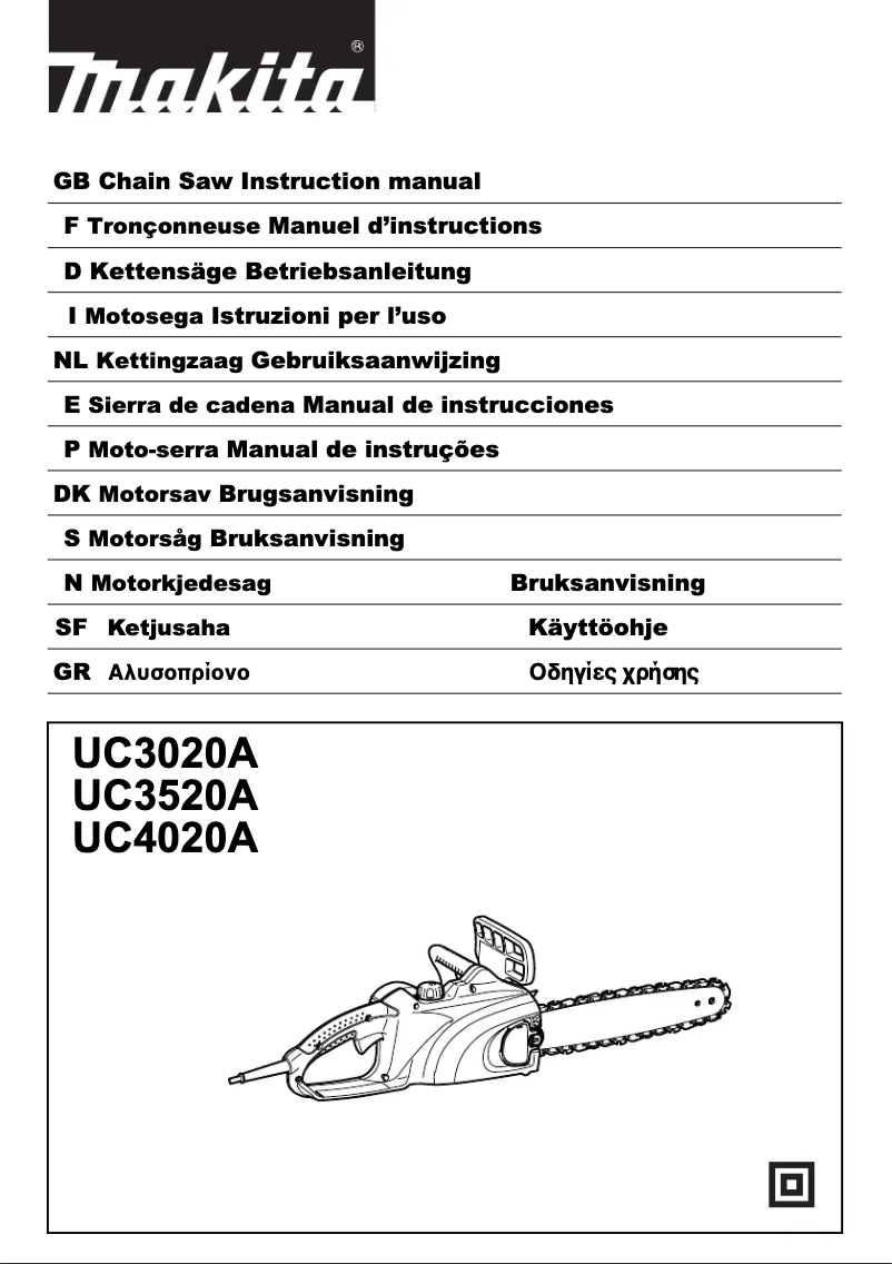 Página 1 del manual Manual de usuario Makita UC3020A