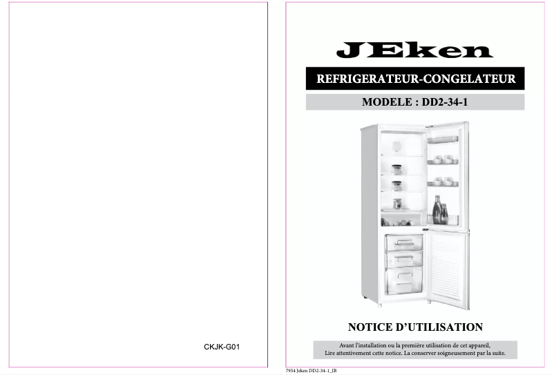 Imagen de la primera página del manual del dispositivo DD2-34-1