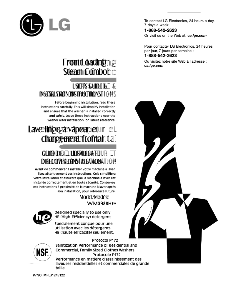 Imagen de la primera página del manual del dispositivo WD-13513RDA