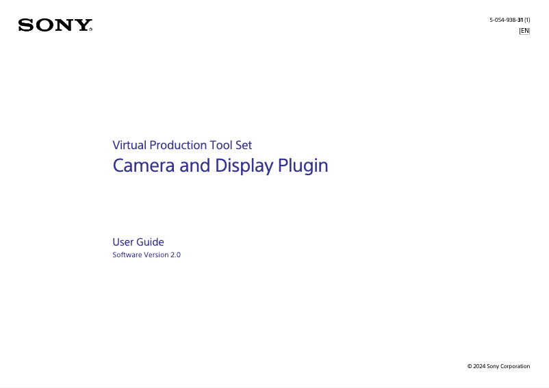 Imagen de la primera página del manual del dispositivo Camera and Display Plugin