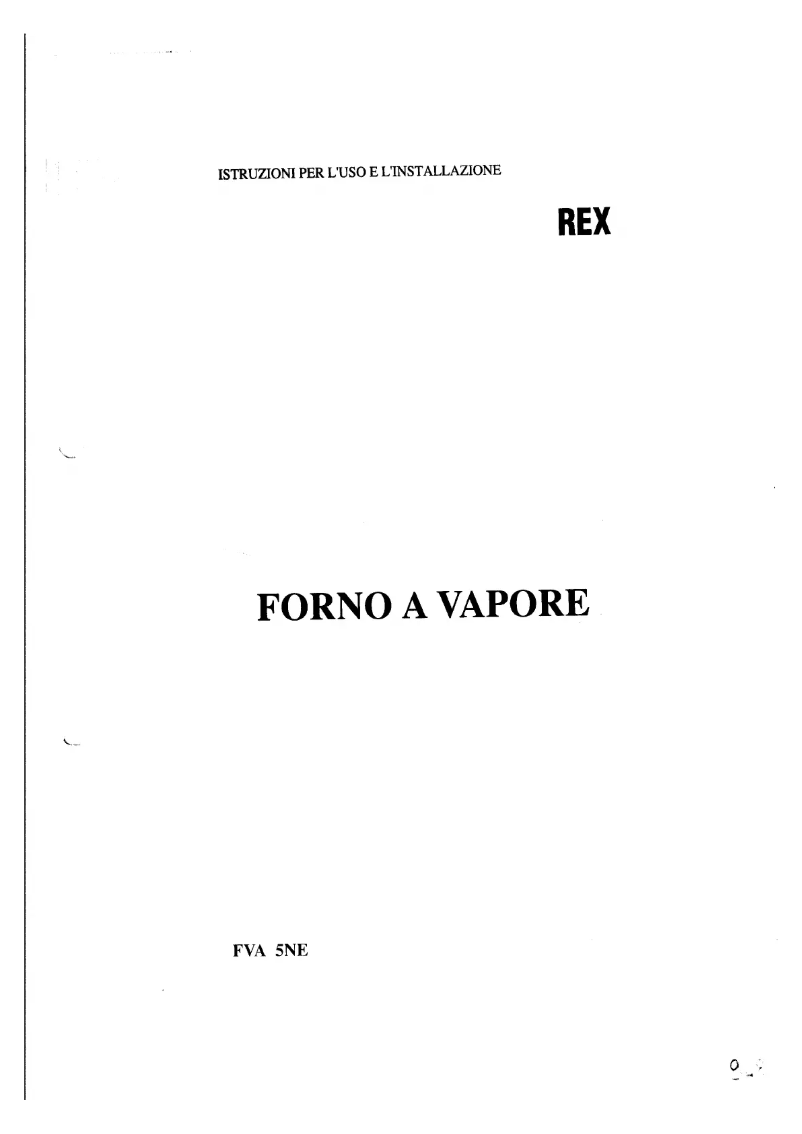 Página 1 del manual Manual de usuario Rex FVA5NE