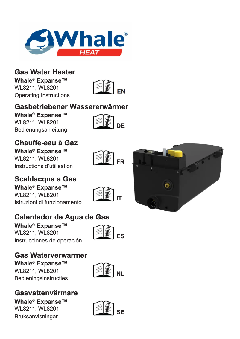 Imagen de la primera página del manual del dispositivo Expanse
