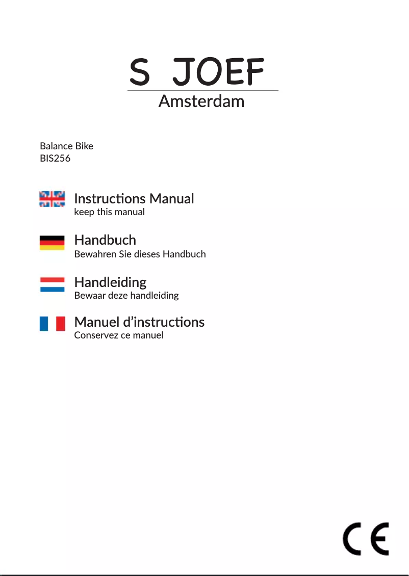 Imagen de la primera página del manual del dispositivo Balance Bike BIS256