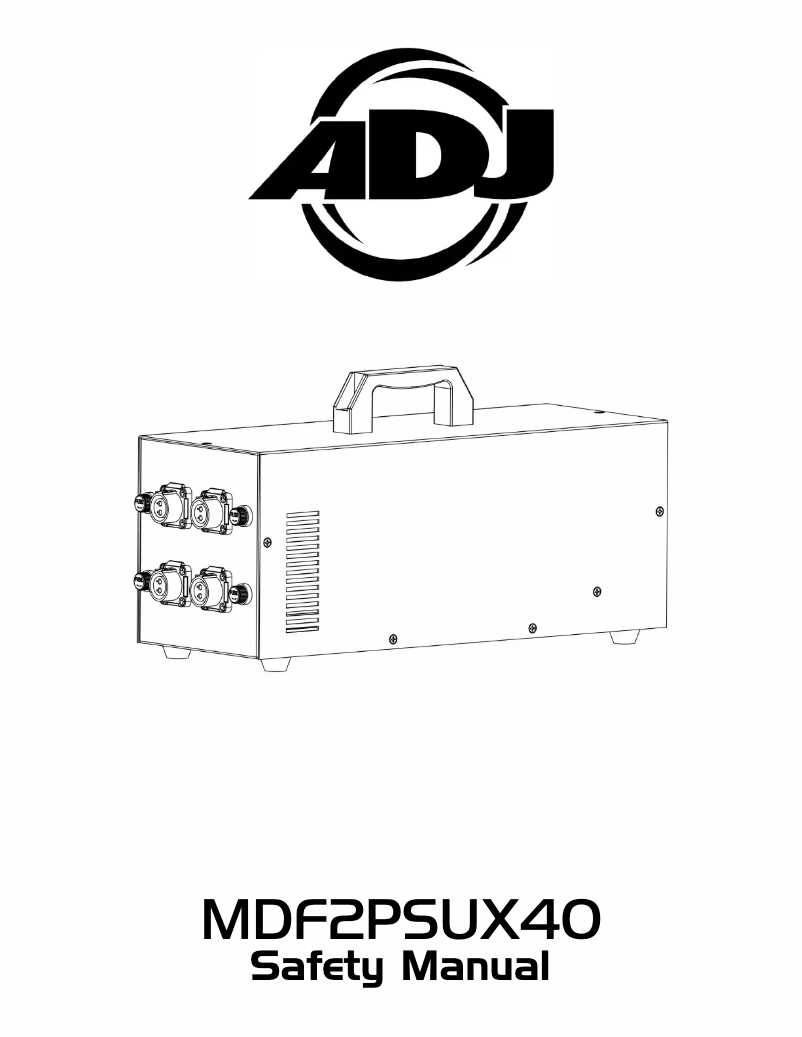 Página 1 del manual Manual de usuario Adj MDF2PSUX40