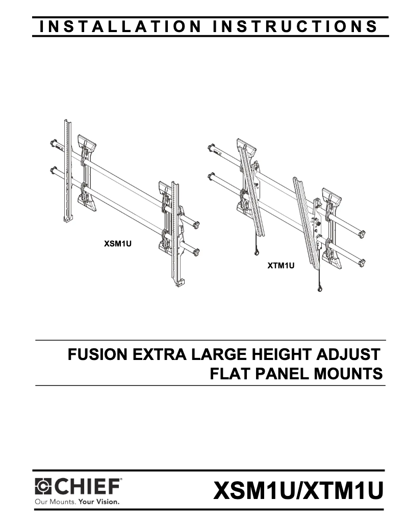 Página 1 del manual Manual de usuario Chief XTM1U
