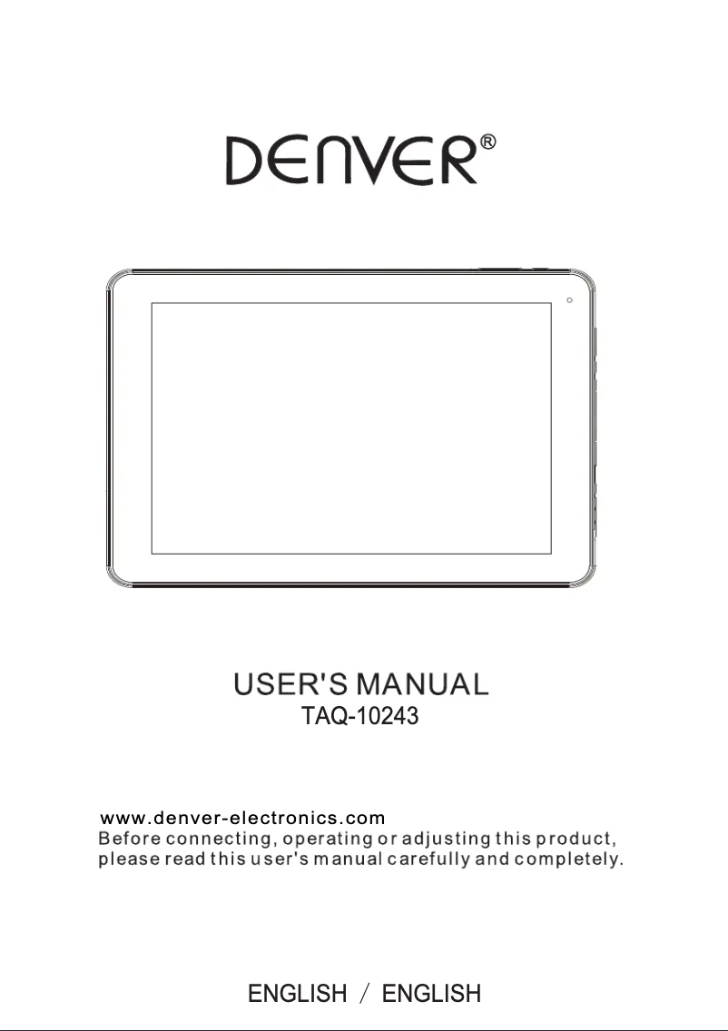 Imagen de la primera página del manual del dispositivo TAQ-10243 MK2