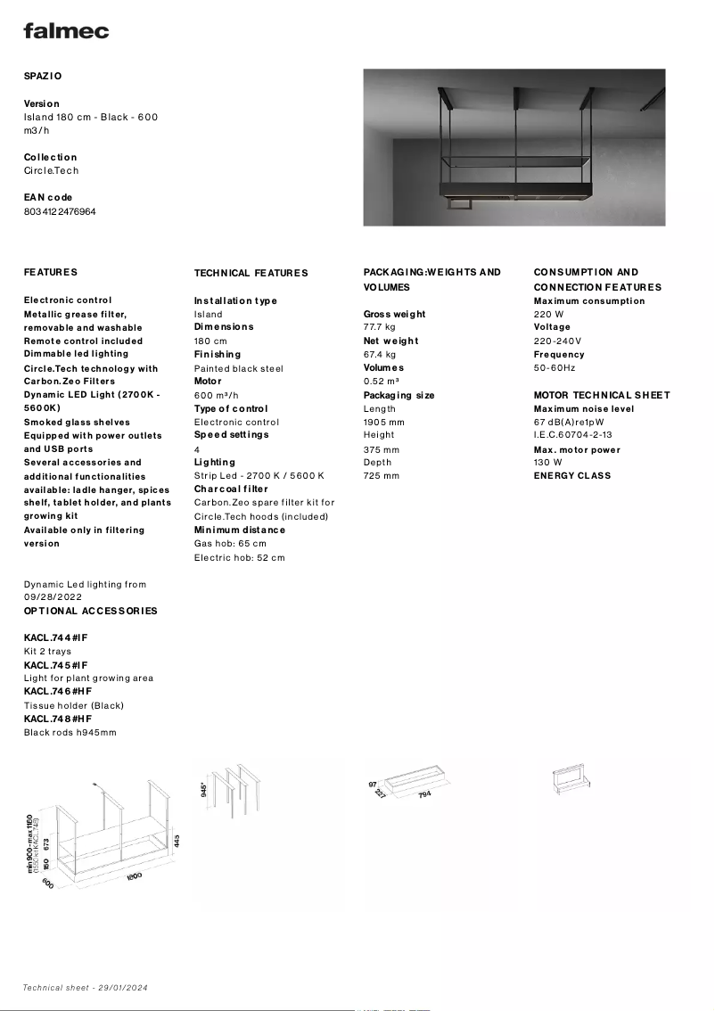 Imagen de la primera página del manual del dispositivo Spazio