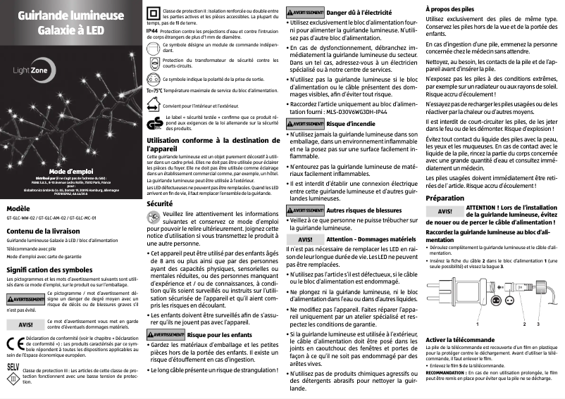 Imagen de la primera página del manual del dispositivo GT-GLC-MC-01
