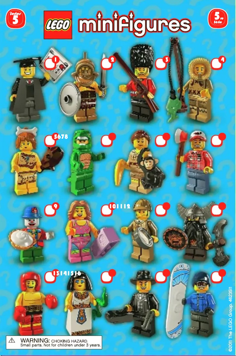 Página 1 del manual Manual de usuario Lego Minifigures 8805