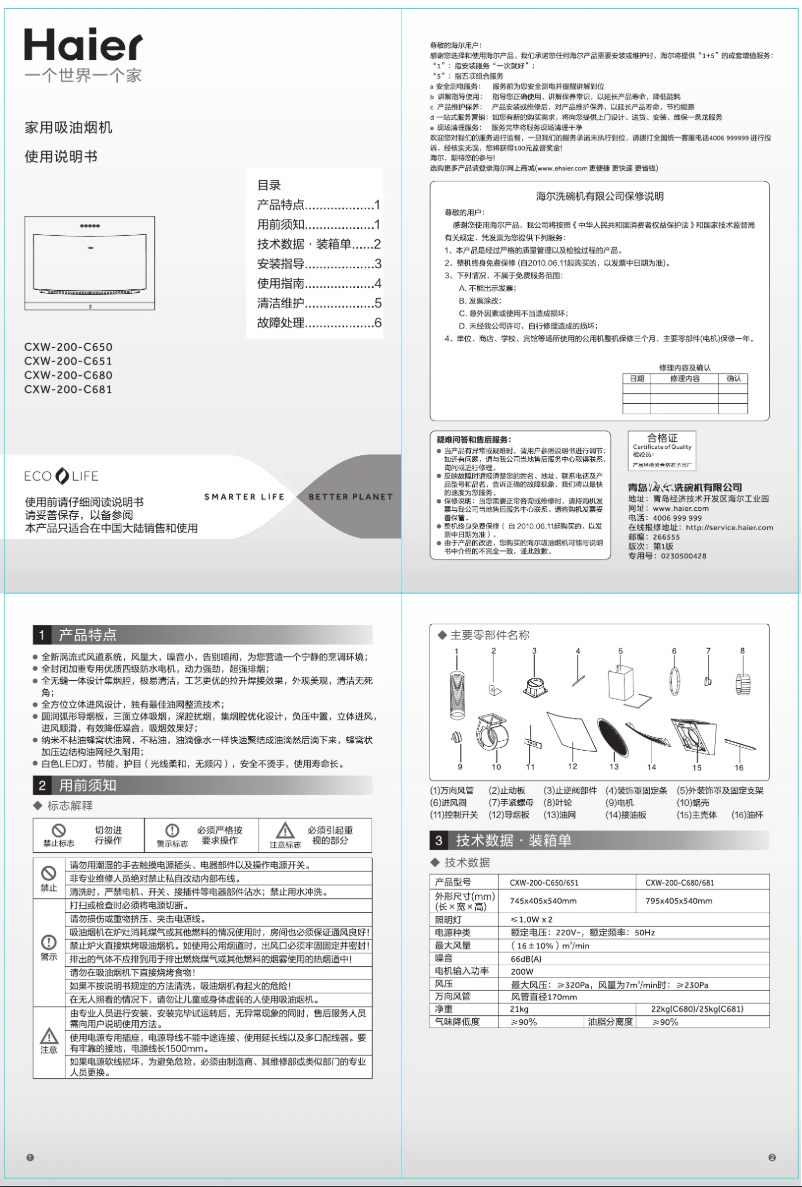 Imagen de la primera página del manual del dispositivo CXW-200-C680