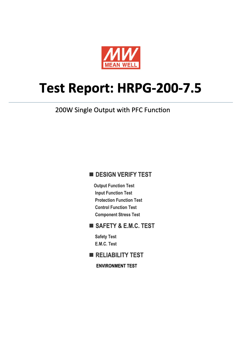 Imagen de la primera página del manual del dispositivo HRPG-200-7.5