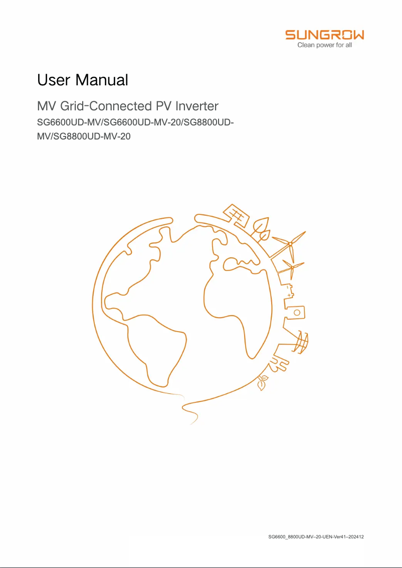 Imagen de la primera página del manual del dispositivo SG6600UD-MV