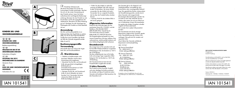 Página 1 del manual Manual de usuario Crivit IAN 101541