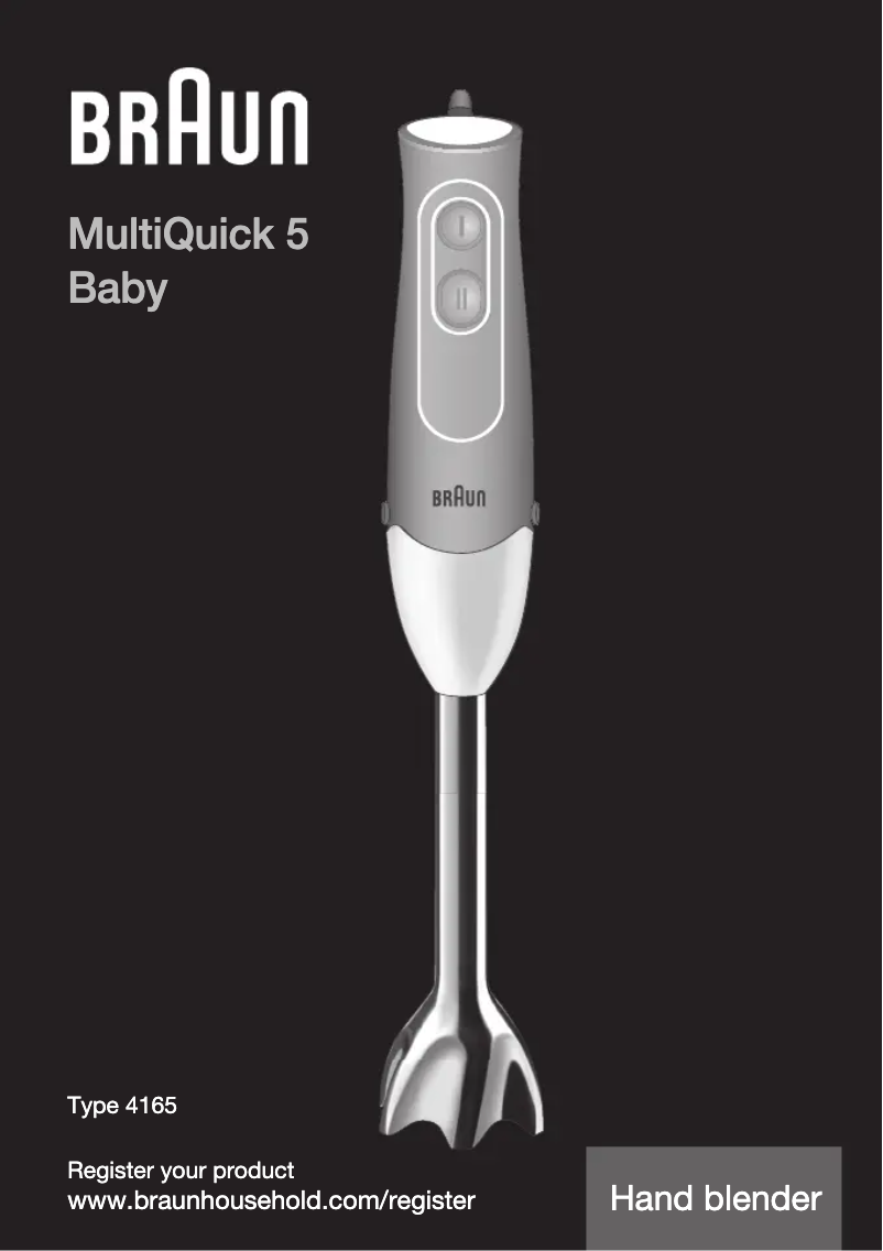 Página nº 1 - Manual de usuario Braun MultiQuick 5 MQ523 Baby