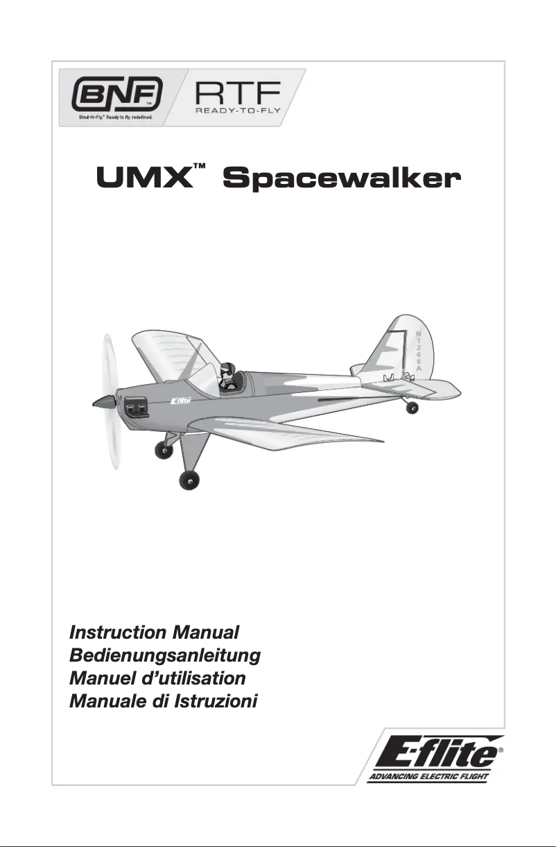 Página nº 1 - Manual de usuario E-flite UMX Spacewalker