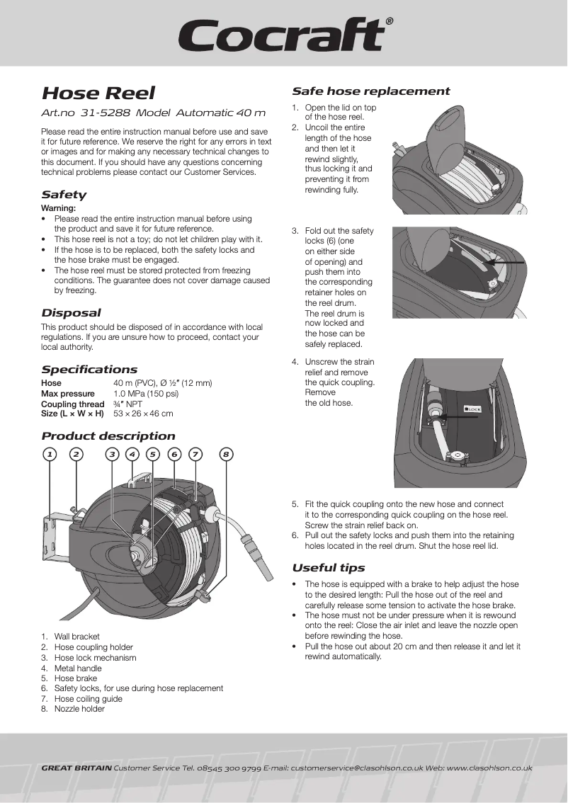 Página 1 del manual Manual de usuario Cocraft 31-5288
