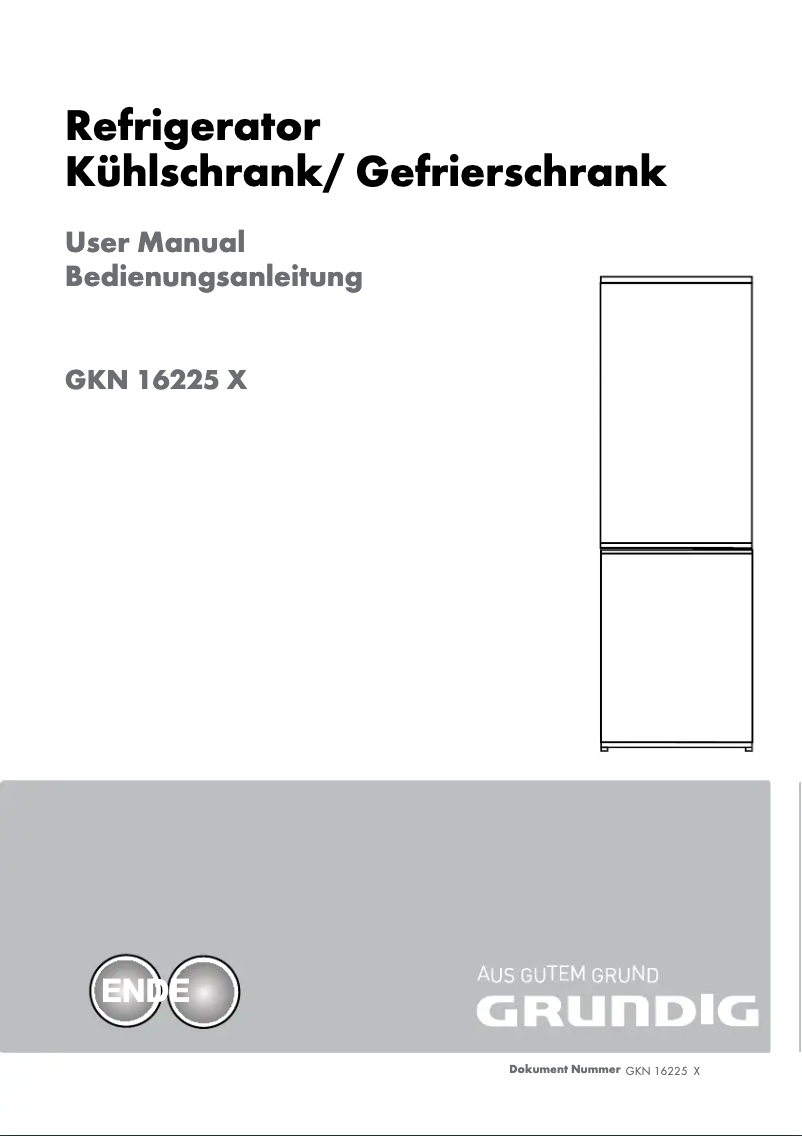 Página 1 del manual Manual de usuario Grundig GKN 16225 X
