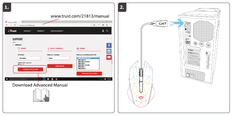 Página 1 del manual Manual de usuario Trust ADNS-5110