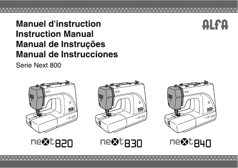 Página 1 del manual Manual de usuario Alfa Next 840