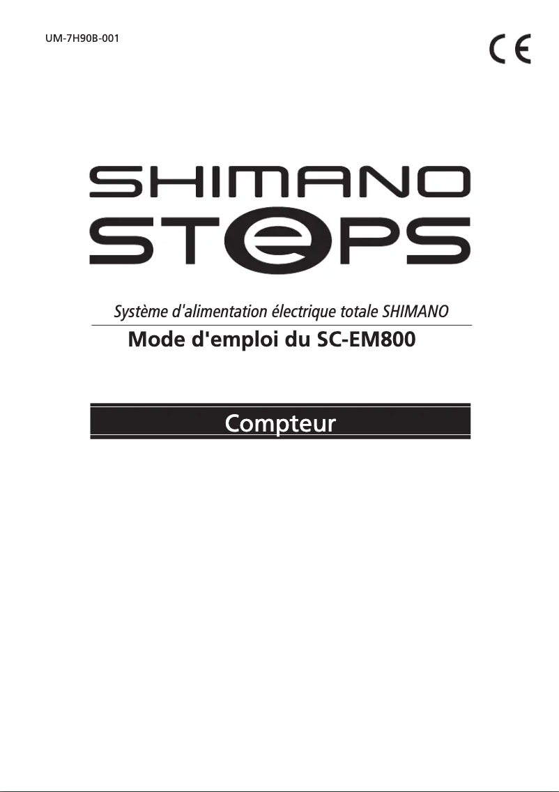 Página 1 del manual Manual de usuario Shimano SC-EM800