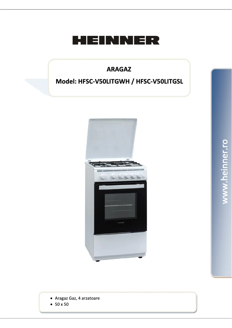 Imagen de la primera página del manual del dispositivo HFSC-V50LITGSL