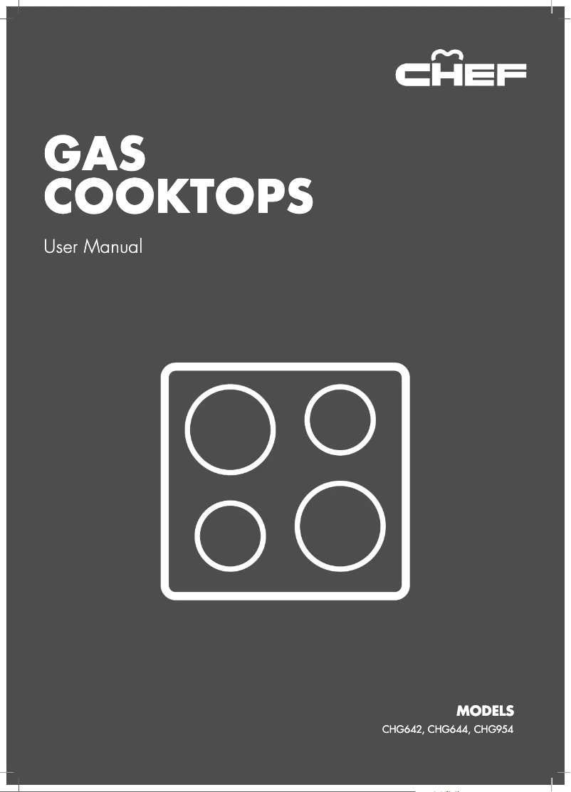 Página nº 1 - Manual de usuario Chef CHG644DC