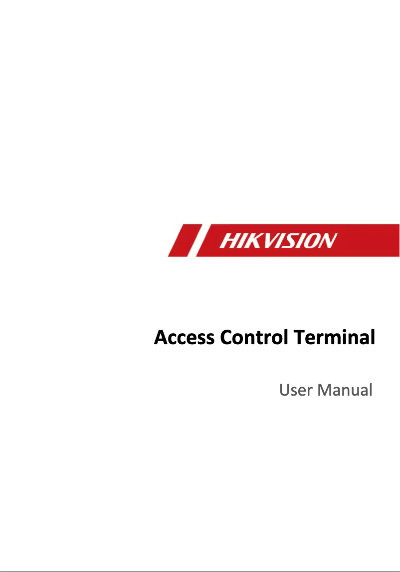 Página 1 del manual Manual de usuario Hikvision DS-K1T801M