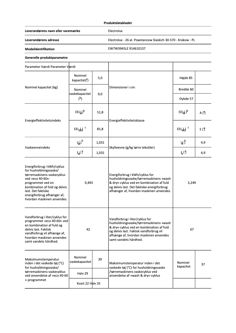 Imagen de la primera página del manual del dispositivo EW7W3945LE