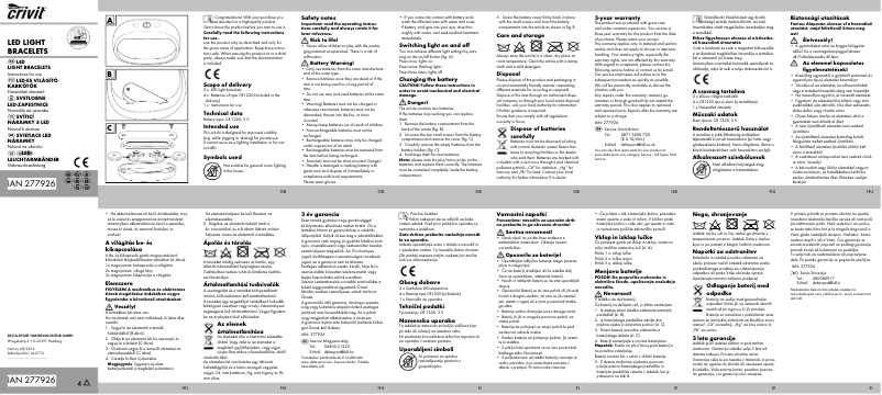 Página 1 del manual Manual de usuario Crivit IAN 277926