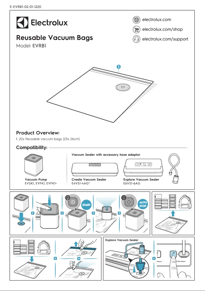 Página 1 del manual Manual de usuario Electrolux EVRB1